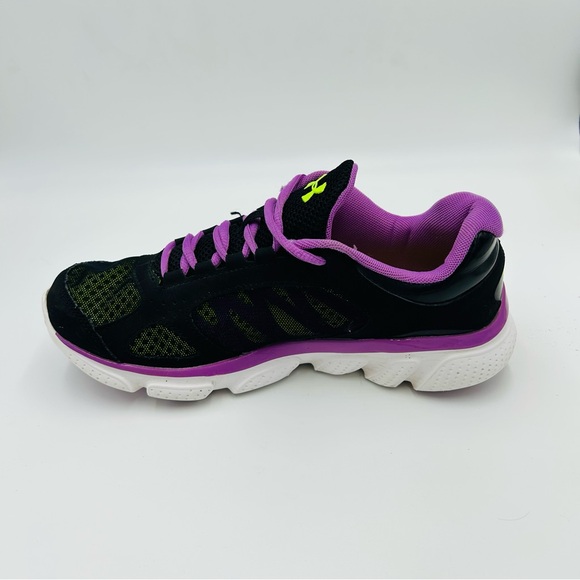 Under Armour Micro G Assert 5 Trainers Black and Purple Women Size 8.5 - Picture 4 of 11